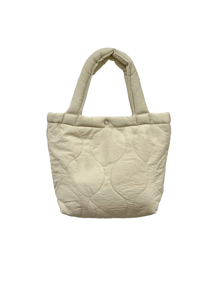 NO.190 IVORY PADDED TOTE BAG